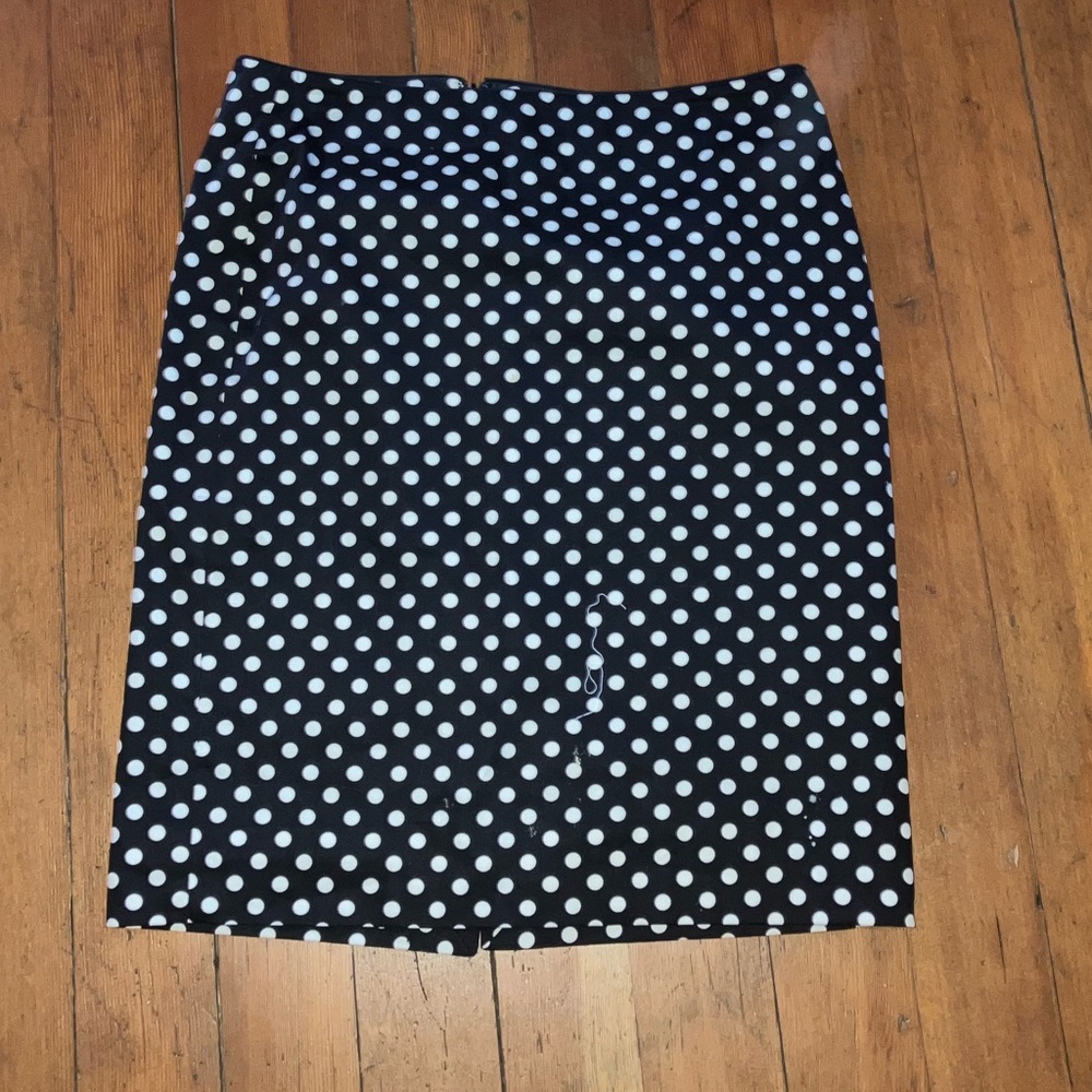 White House Black Market Polka Dot Skirt
